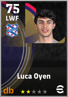 Luca Oyen — LWF, OVR 75, MAX 75