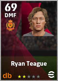 Ryan Teague — DMF, OVR 69, MAX 69