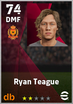 Ryan Teague — DMF, OVR 74, MAX 74