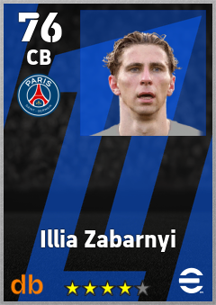 Illia Zabarnyi eFootball player card