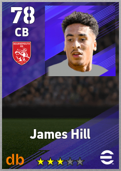 James Hill — CB, OVR 78, MAX 78