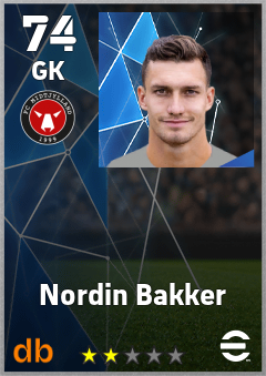 Nordin Bakker — GK, OVR 74, MAX 74