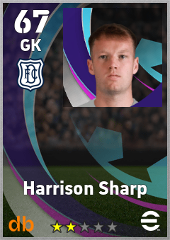 Harrison Sharp — GK, OVR 67, MAX 67