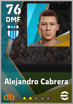 Alejandro Cabrera — DMF, OVR 76, MAX 76