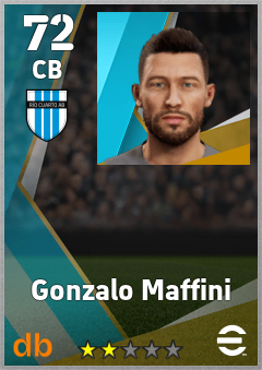 Gonzalo Maffini — CB, OVR 72, MAX 72