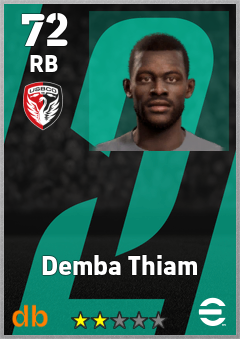 Demba Thiam — RB, OVR 72, MAX 72
