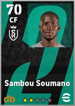 Sambou Soumano — CF, OVR 70, MAX 70
