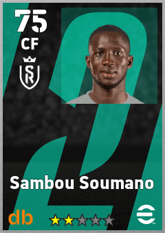 Sambou Soumano — CF, OVR 75, MAX 75