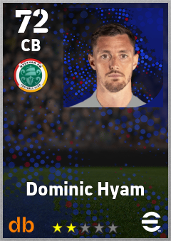 Dominic Hyam — CB, OVR 72, MAX 72
