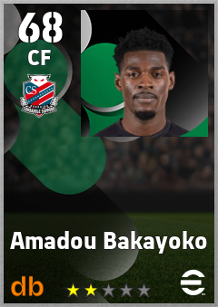 Amadou Bakayoko — CF, OVR 68, MAX 68