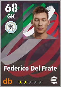 Federico Del Frate — GK, OVR 68, MAX 68