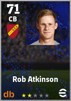 Rob Atkinson — CB, OVR 71, MAX 71