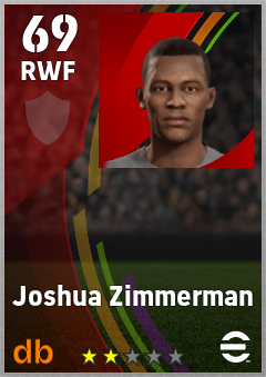 Joshua Zimmerman eFootball player card