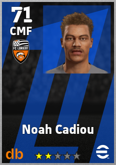 Noah Cadiou — CMF, OVR 71, MAX 71