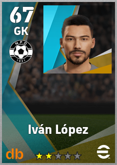 Iván López — GK, OVR 67, MAX 67