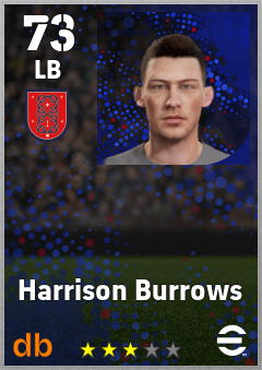 Harrison Burrows — LB, OVR 73, MAX 73
