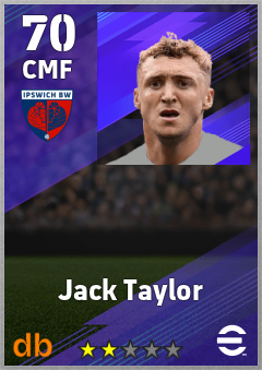 Jack Taylor — CMF, OVR 70, MAX 70