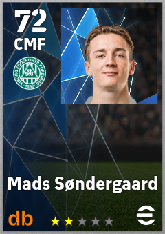 Mads Søndergaard — CMF, OVR 72, MAX 72
