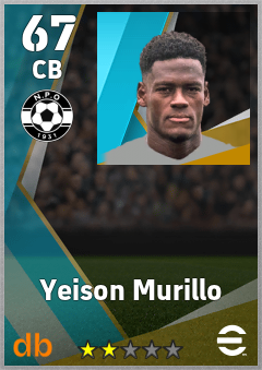 Yeison Murillo — CB, OVR 67, MAX 67