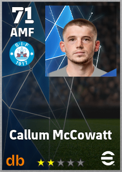 Callum McCowatt — AMF, OVR 71, MAX 71