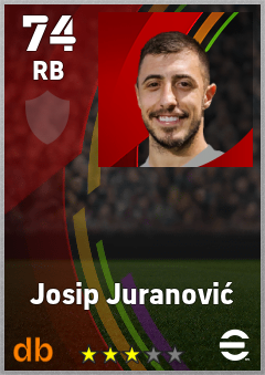 Josip Juranović eFootball player card