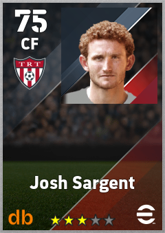 Josh Sargent — CF, OVR 75, MAX 75