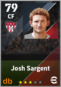 Josh Sargent — CF, OVR 79, MAX 79