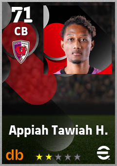 Appiah Tawiah H. — CB, OVR 71, MAX 71