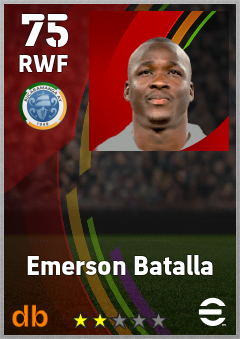 Emerson Batalla — RWF, OVR 75, MAX 75