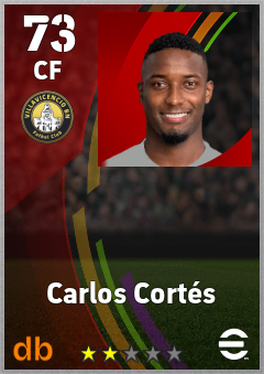 Carlos Cortés — CF, OVR 73, MAX 73