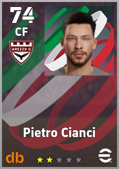 Pietro Cianci — CF, OVR 74, MAX 74
