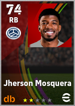 Jherson Mosquera — RB, OVR 74, MAX 74