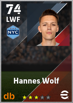 Hannes Wolf — LWF, OVR 74, MAX 74