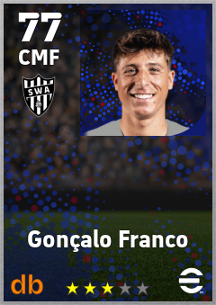 Gonçalo Franco — CMF, OVR 77, MAX 77