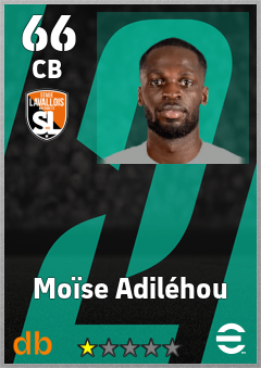 Moïse Adiléhou — CB, OVR 66, MAX 66