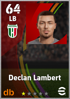 Declan Lambert eFootball player card