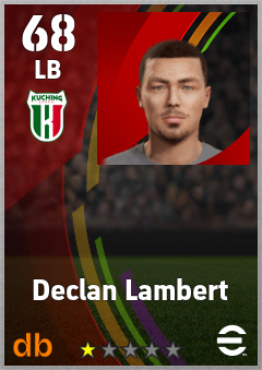 Declan Lambert — LB, OVR 68, MAX 68