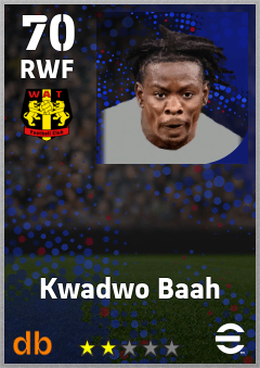 Kwadwo Baah — RWF, OVR 70, MAX 70