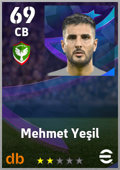 Mehmet Yeşil — CB, OVR 69, MAX 69