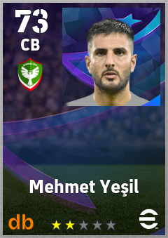 Mehmet Yeşil — CB, OVR 73, MAX 73