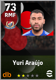 Yuri Araújo — RMF, OVR 73, MAX 73