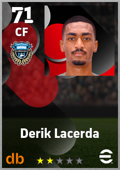 Derik Lacerda — CF, OVR 71, MAX 71