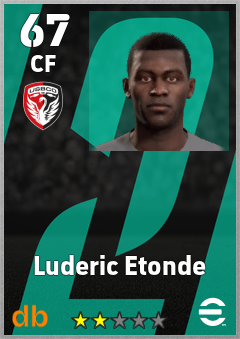 Luderic Etonde — CF, OVR 67, MAX 67