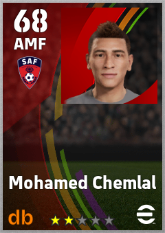 Mohamed Chemlal — AMF, OVR 68, MAX 68