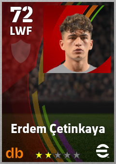 Erdem Çetinkaya — LWF, OVR 72, MAX 72