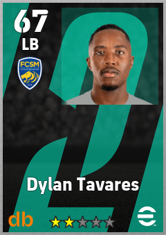 Dylan Tavares — LB, OVR 67, MAX 67