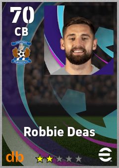 Robbie Deas — CB, OVR 70, MAX 70