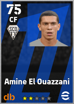 Amine El Ouazzani — CF, OVR 75, MAX 75