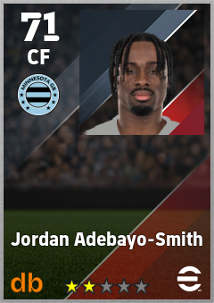 Jordan Adebayo-Smith — CF, OVR 71, MAX 71