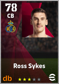 Ross Sykes — CB, OVR 78, MAX 78